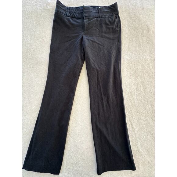 AB STUDIO waist elastic band‎ gray charcoal pant women size 8 - Picture 1 of 14